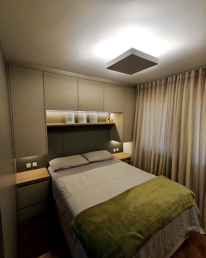 Quarto planejado pela Metri Marcenaria, Curitiba/PR